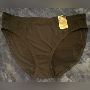 NEW Vanity Fair Cooling Touch Bikini Panty 18215 Black Size 7 / L Feminine